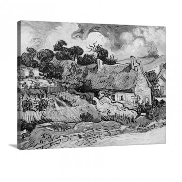 Thatched Cottages At Cordeville Wall Art - Canvas - Gallery Wrap