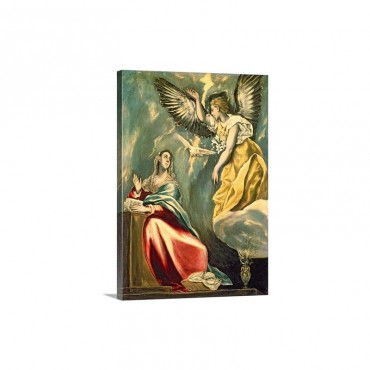 The Annunciation c 1595 1600 Wall Art - Canvas - Gallery Wrap