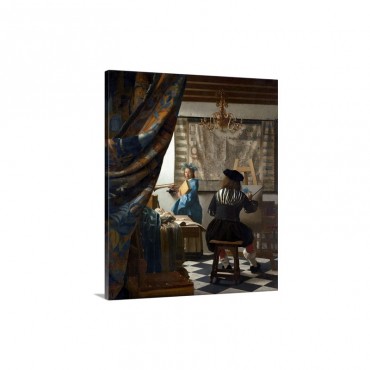 The Art Of Painting By Jan Vermeer Wall Art - Canvas - Gallery Wrap