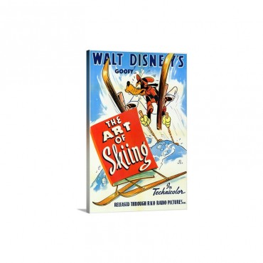 The Art Of Skiing 1941 Wall Art - Canvas - Gallery Wrap
