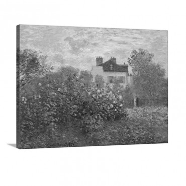 The Artist's Garden In Argenteuil By Claude Monet 1873 Wall Art - Canvas - Gallery Wrap