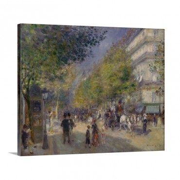 The Boulevards 1875 Wall Art - Canvas - Gallery Wrap