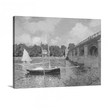 The Bridge At Argenteuil By Claude Monet 1874 Wall Art - Canvas - Gallery Wrap