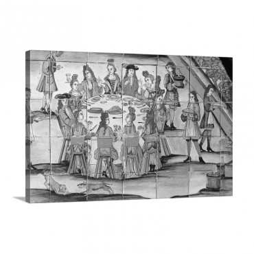 The Chocolatada 1710 Glazed Tile Pannel Wall Art - Canvas - Gallery Wrap