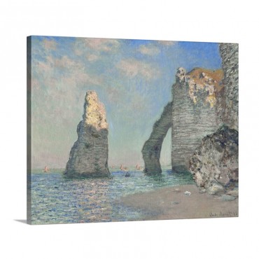 The Cliffs At Etretat By Claude Monet Wall Art - Canvas - Gallery Wrap