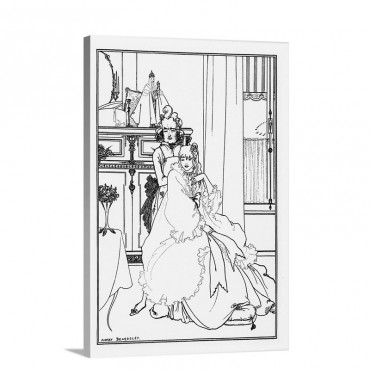 The Coiffing From The Poem The Ballad Of A Barber In The Savoy 1896 Wall Art - Canvas - Gallery Wrap