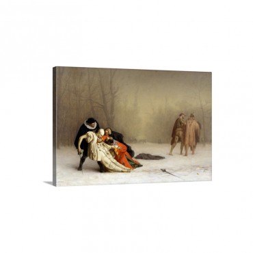The Duel After The Masquerade By Jean Leon Gerome Wall Art - Canvas - Gallery Wrap