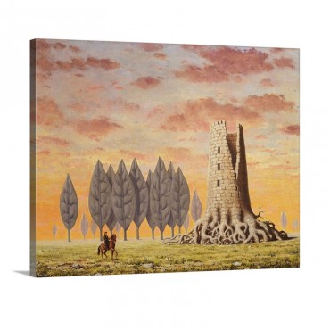 The Enchanted Domain Tree Tower C 1957 Wall Art - Canvas - Gallery Wrap