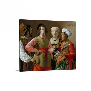 The Fortune Teller By Georges De La Tour Wall Art - Canvas - Gallery Wrap