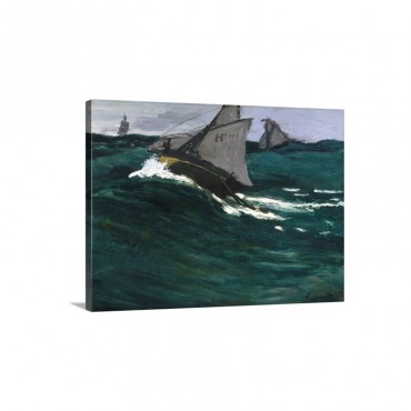 The Green Wave By Claude Monet Wall Art - Canvas - Gallery Wrap