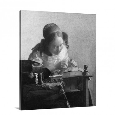 The Lacemaker 1669 70 Wall Art - Canvas - Gallery Wrap