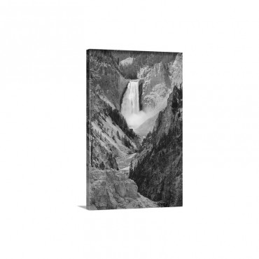 The Lower Falls Of The Yellowstone River Yellowstone National Park Wyoming Wall Art - Canvas - Gallery Wrap