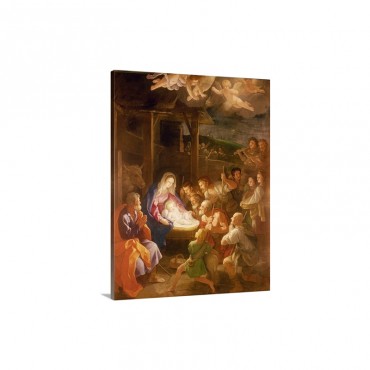 The Nativity at Night 1640 Wall Art - Canvas - Gallery Wrap