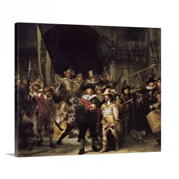 The Night Watch Wall Art - Canvas - Gallery Wrap