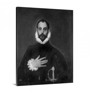 The Nobleman With His Hand On His Chest Wall Art - Canvas - Gallery Wrap