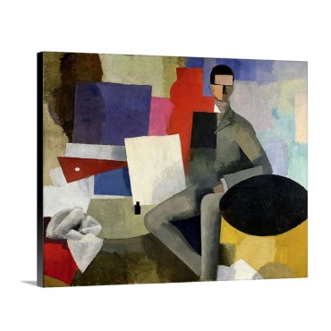 The Seated Man Or The Architect Wall Art - Canvas - Gallery Wrap