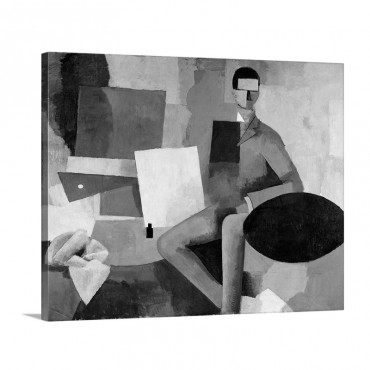The Seated Man Or The Architect Wall Art - Canvas - Gallery Wrap