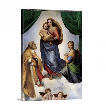 The Sistine Madonna By Raphael Wall Art - Canvas - Gallery Wrap