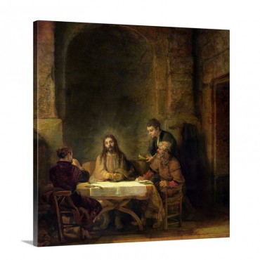 The Supper At Emmaus 1648 Wall Art - Canvas - Gallery Wrap