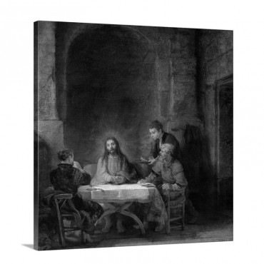 The Supper At Emmaus 1648 Wall Art - Canvas - Gallery Wrap