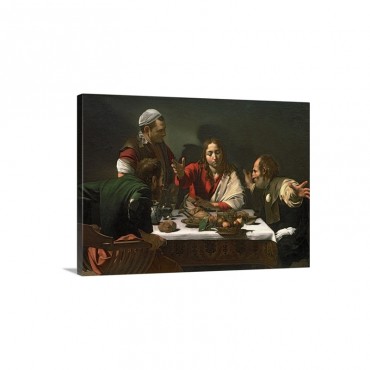 The Supper At Emmaus 1601 Wall Art - Canvas - Gallery Wrap