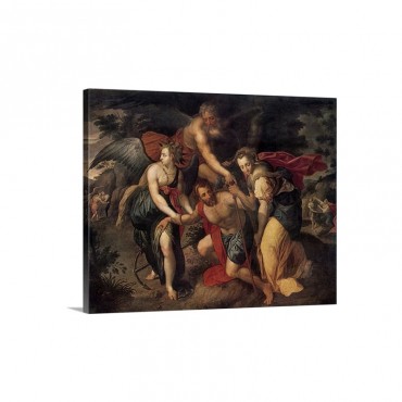 The Three Ages Of Men Painting By Jacob De Backer Wall Art - Canvas - Gallery Wrap
