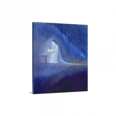 The Virgin Mary Cared For Her Child Jesus With Simplicity And joy 1997 Wall Art - Canvas - Gallery Wrap