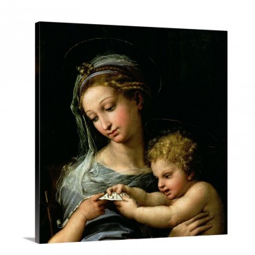The Virgin Of The Rose C 1518 Wall Art - Canvas - Gallery Wrap