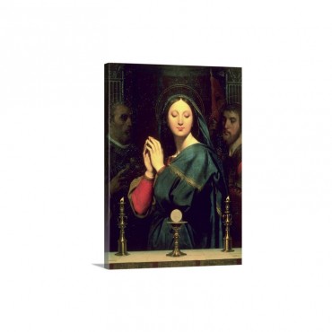The Virgin With The Host 1841 Wall Art - Canvas - Gallery Wrap