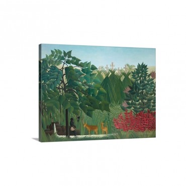 The Waterfall By Henri Rousseau Wall Art - Canvas - Gallery Wrap