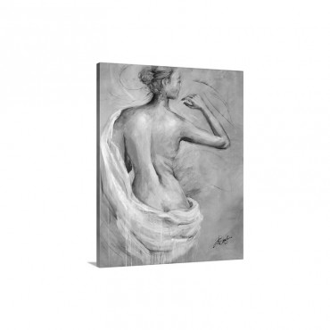 The White Drape I Wall Art - Canvas - Gallery Wrap