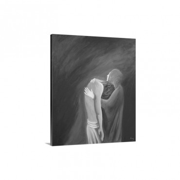 The Sorrowful Virgin Mary Holds Her Son Jesus After His Death 1994 Wall Art - Canvas - Gallery Wrap