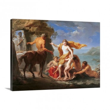 Thetis Entrusting Achilles To The Centaur Chiron By Pompeo Batoni Before 1761 Wall Art - Canvas - Gallery Wrap