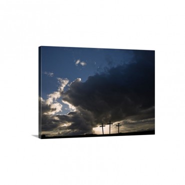 Three Crosses West Yorkshire England Wall Art - Canvas - Gallery Wrap