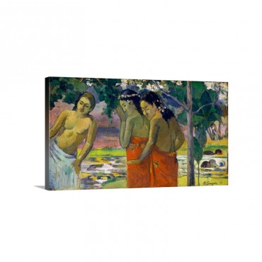 Three Tahitian Women Wall Art - Canvas - Gallery Wrap