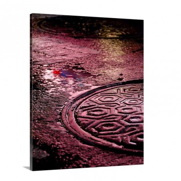 Times Square Abstract Wall Art - Canvas - Gallery Wrap