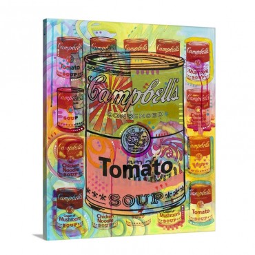 Tomato On Mushrooms Wall Art - Canvas - Gallery Wrap