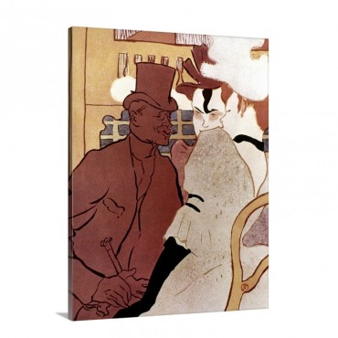 Toulouse Lautrec Moulin The Englishman At The Moulin Rouge Wall Art - Canvas - Gallery Wrap