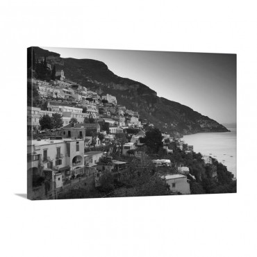 Town On The Hillside Positano Salerno Campania Italy Wall Art - Canvas - Gallery Wrap