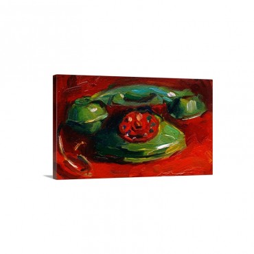 Toy Telephone By Pam Ingalls Wall Art - Canvas - Gallery Wrap