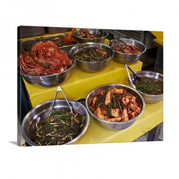 Traditional South Korean Cuisine Wall Art - Canvas - Gallery Wrap