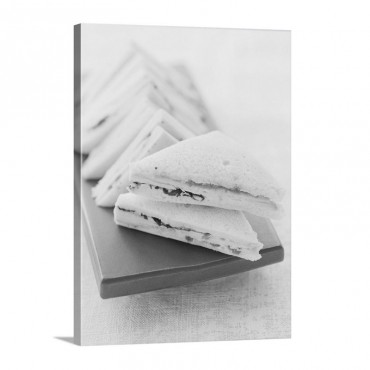 Tramezzini Sandwiches With Radicchio And Tomatoes Wall Art - Canvas - Gallery Wrap