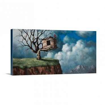 Tree With Clouds Wall Art - Canvas - Gallery Wrap