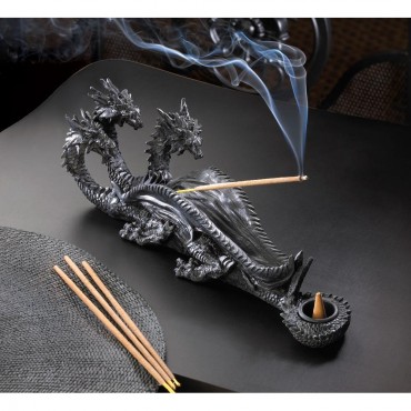 Triple Head Dragon Incense Burner