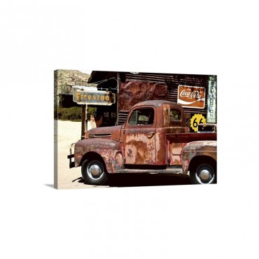 Truck Route 66 Wall Art - Canvas - Gallery Wrap