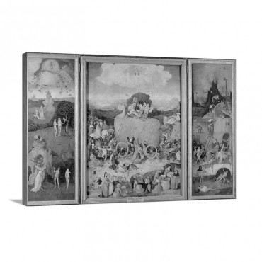 Tryptych Of Hay Full Open View C 1500 02 Prado Madrid Spain Wall Art - Canvas - Gallery Wrap