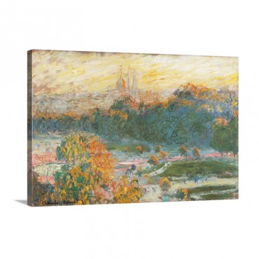 Tuileries By Claude Monet 1875 Musee D'Orsay Paris France Wall Art - Canvas - Gallery Wrap