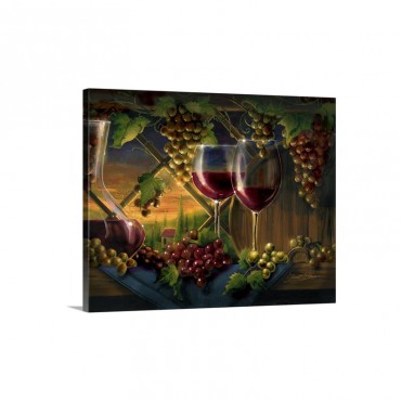 Tuscan Sunset Wall Art - Canvas - Gallery Wrap