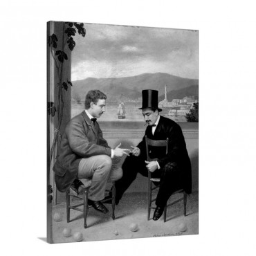 Two Players Of Morra By Pietro Barabino Wall Art - Canvas - Gallery Wrap