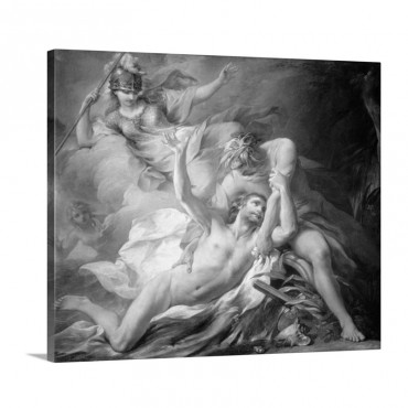 Ulysses Lands On The Island Of Calypso Painting By Titian Wall Art - Canvas - Gallery Wrap